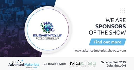 Descubra Elementale en la feria Advanced Materials Show del 3 y 4 de octubre de 2023