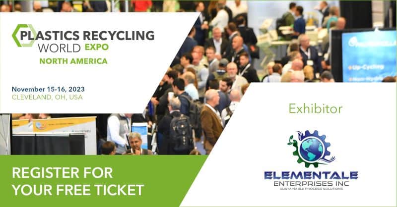 Meet Elementale on November 15-16, 2023 at Plastics Recycling Show – Cleveland